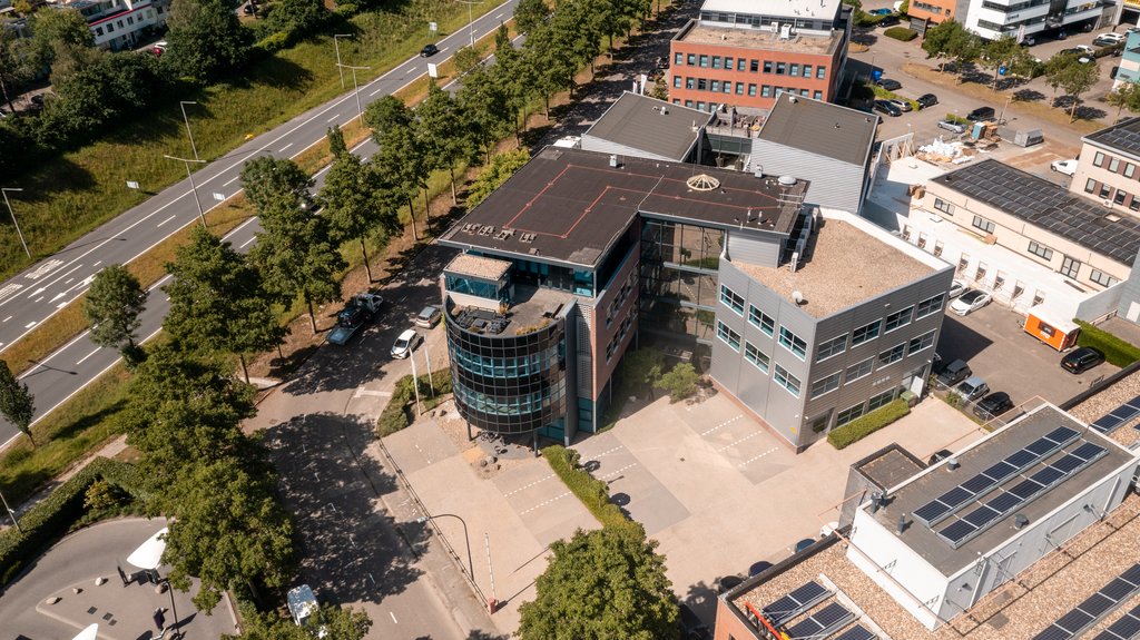 Aerial view of Luna office building, Amersfoort